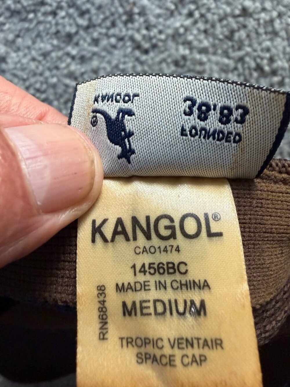 Kangol Brown Tropic Ventair Spacecap Hat - Size M - Picture 6 of 9